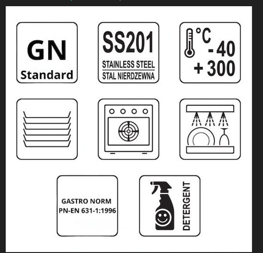 Gn Container Mega-m 2/1 650x530x40 Set 2 Pcs N