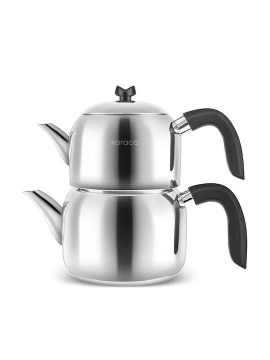 Karaca Stainless Steel Teapot Silver