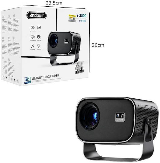 Andowl YG500 Mini Projector 3LCD Λάμπας LED με Wi-Fi και Ενσωματωμένα Ηχεία