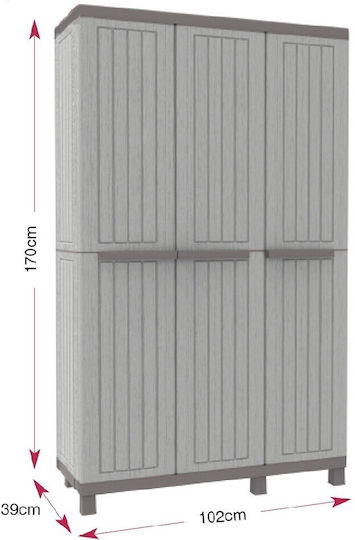 Τρίφυλλη CWood Πλαστική 102x39x170εκ. 102A Τρίφυλλη CWood Πλαστική 102x39x170εκ. 102A