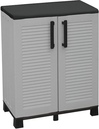 Double-Leaf Cabinet Made of Polypropylene with 1 Shelf 68x37x90 cm