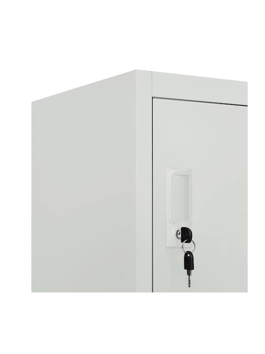 Φοριαμός Μεταλλικός με 6 Ντουλάπια 90x45x180εκ.