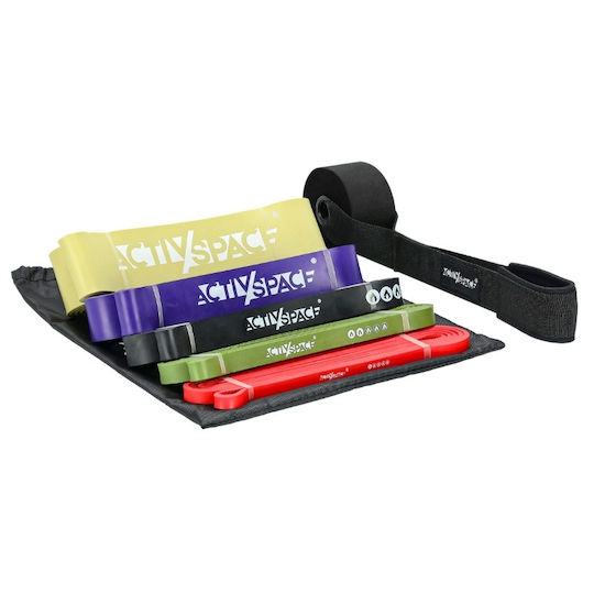 Activ Space Loop Bands Σετ 5τμχ Κόκκινα