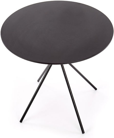 Fondi Kitchen Table Wooden Black 80x80x75cm