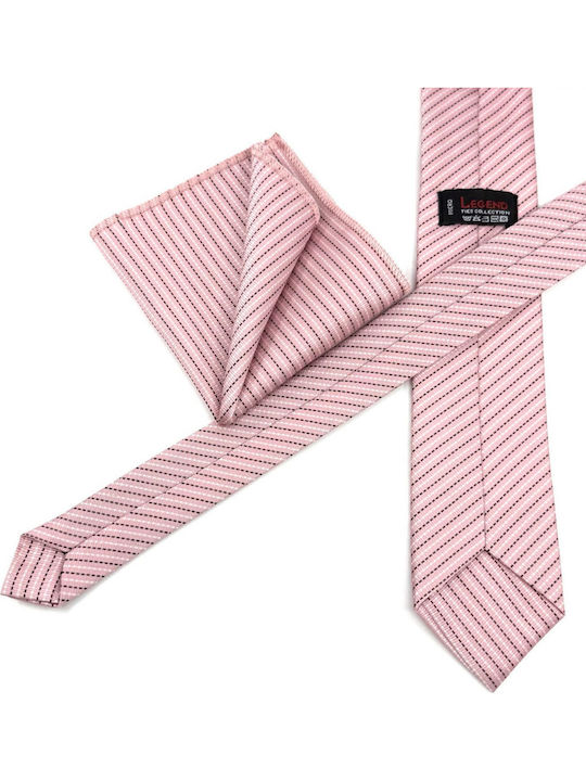 Legend Accessories Legend Set Cravate Bărbați Tipărit Negru / Alb / Roz