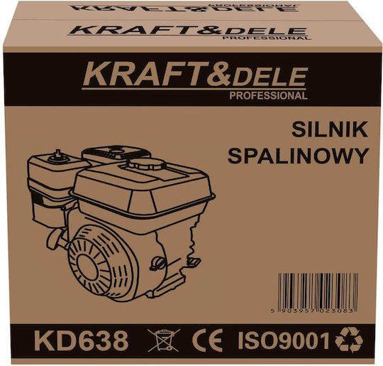 Kraft & Dele Motor pe benzină 210cc 7 CP 3600 rpm cu demaror (rezervor 3.6 lt)