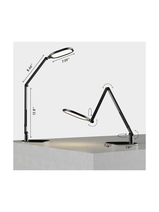 LED Iluminat de birou în Culoare Neagră