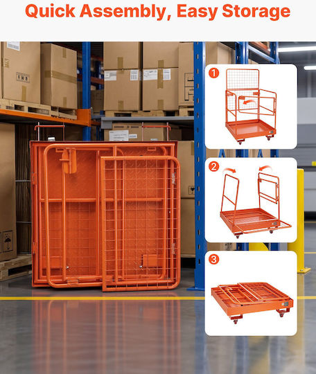Vevor Stapler Klappbar in Orangenem Farbe