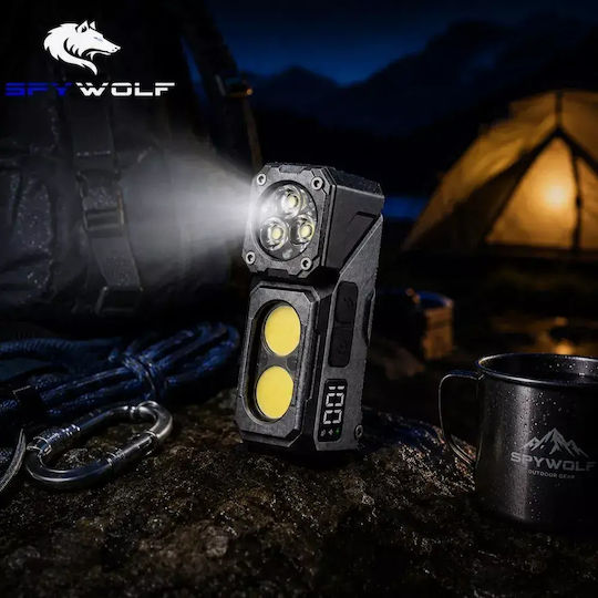 Spywolf Lanternă de Cap Reîncărcabilă LED IP65