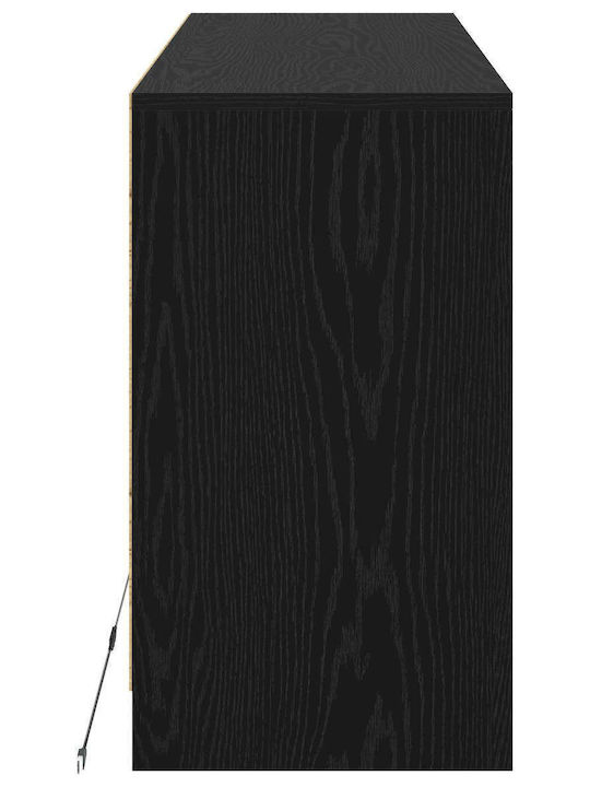 TV Stand Black Oak 91x34x61cm
