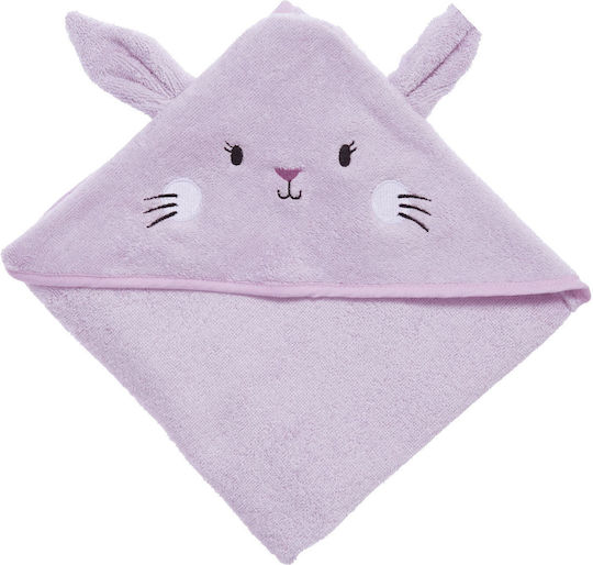 Nef-Nef Homeware Детски Халат-Худи Mon Petit Jardin Лилав 75x75см