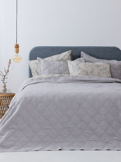 Palamaiki Ifigeneia Σετ Κουβερλί Μονό Microfiber Denim 160x240cm