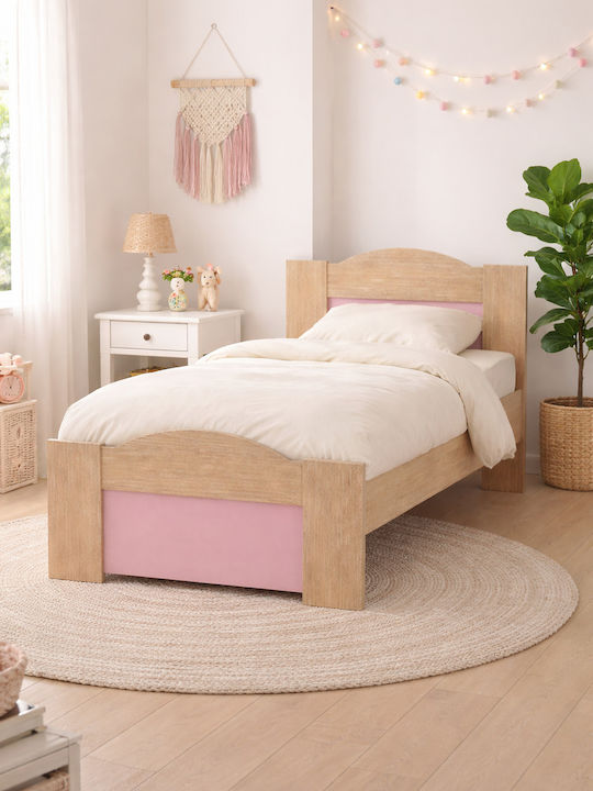 Wave Kids Bed Classic Single Beige for Mattress 90x190cm
