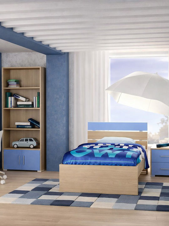 Note Kids Bed Classic Single Blue for Mattress 90x190cm