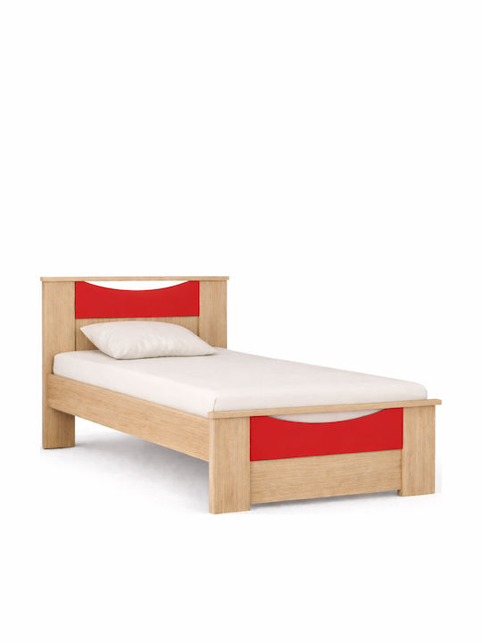 Smile Kids Bed Single Red for Mattress 90x190cm