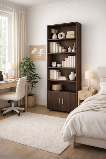 Kids Wooden Bookcase No 12 Black 75x30x180cm