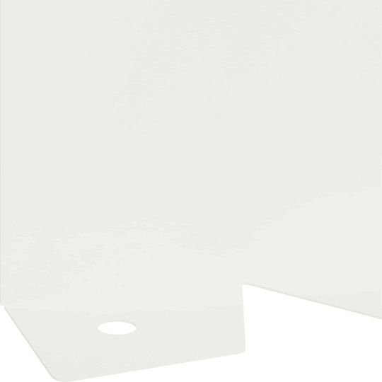 vidaXL Metallische Gartenhecke in Weißes Farbe 1.02m x 10cm 30 Stück