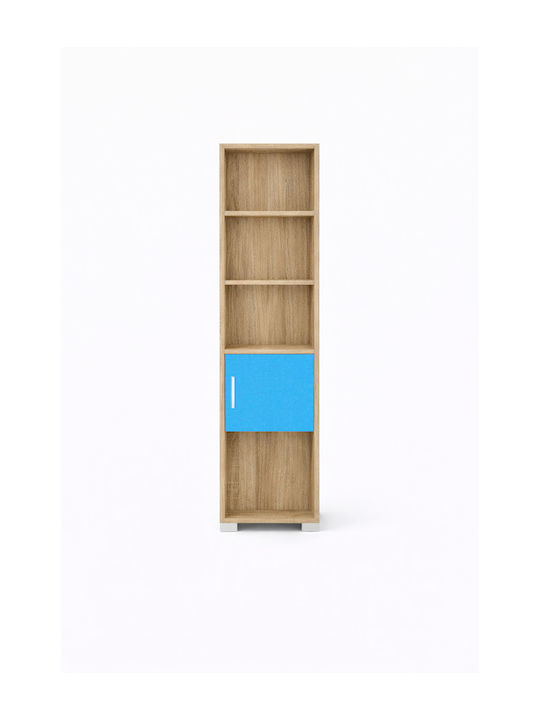 Kids Wooden Bookcase No 13 Light Blue 40x30x180cm