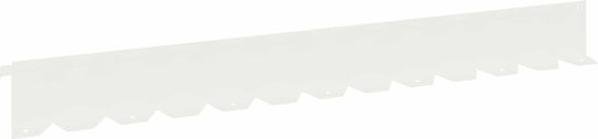 vidaXL Metallische Gartenhecke in Weißes Farbe 1.02m x 10cm 30 Stück