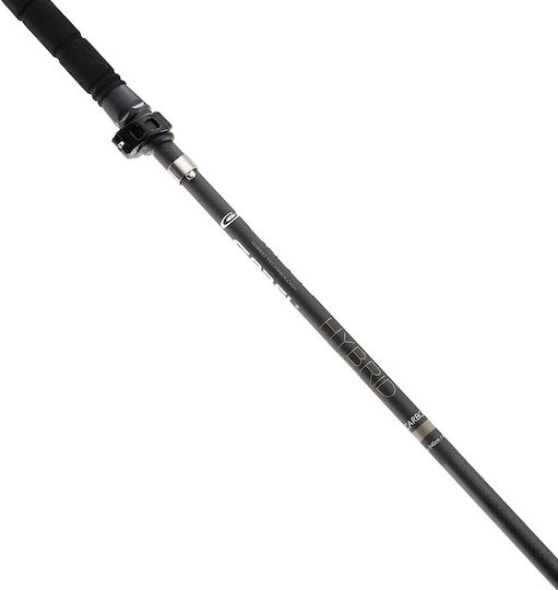 Gabel Gabel Teleskopischer Wanderstock aus Kohlefaser 1Einheit Schwarz