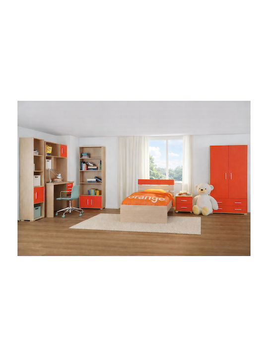 Dulap Cu Ușă Dublă Cu 2 Sertare Stejar Roșu Nr 2 105x50x180cm