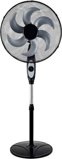 Sidirela E-4735 Ventilator Pe Piedestal 75W Diametru Ventilator 45cm Negru