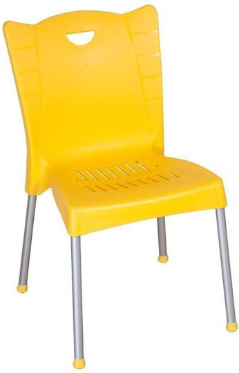 Стол Жълт Ε-0927 43x50x82см. Стол Жълт Ε-0927 43x50x82см.
