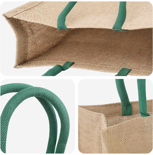 Vidaxl Jutebeutel 5 Stück Natürliche Grüne 42 X 33 X 19 cm