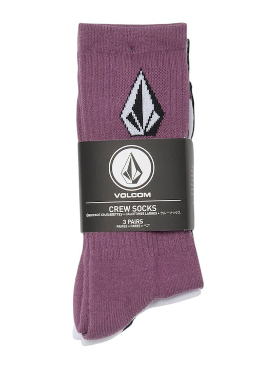 Volcom Full Ανδρικές Κάλτσες Multi 3Pack