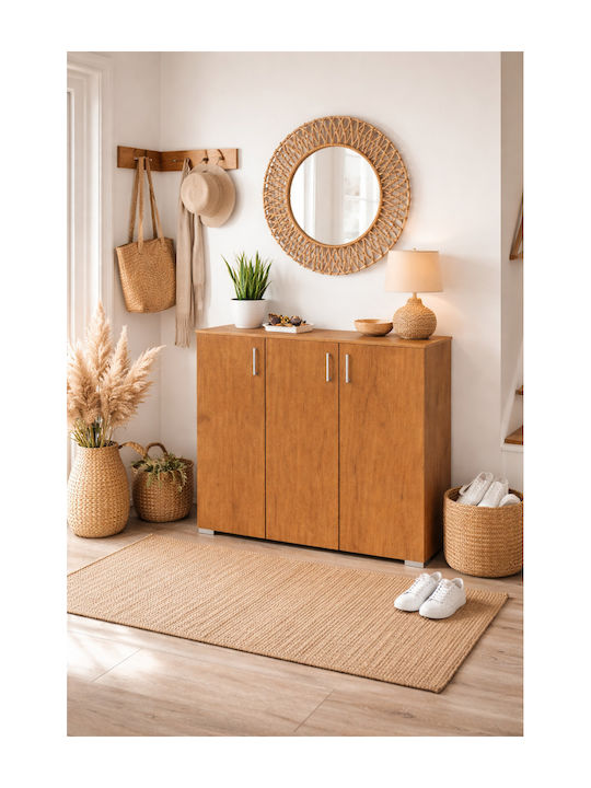 Holz Schuhschrank 24 Walnut 100x36x92cm