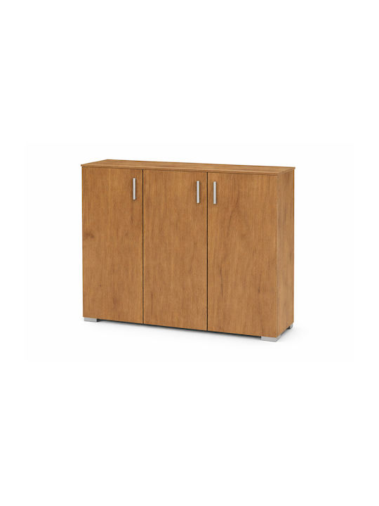 Holz Schuhschrank 24 Walnut 100x36x92cm