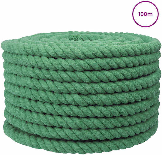vidaXL Σχοινί Διαμέτρου 20mm με Μήκος 100m Πράσινο