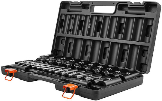 Vevor Pneumatic Sockets with 1/2" Frame Host Set 26 Pieces