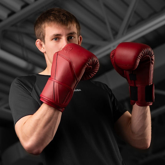 Hayabusa Boxing Gloves Leather Competition Red