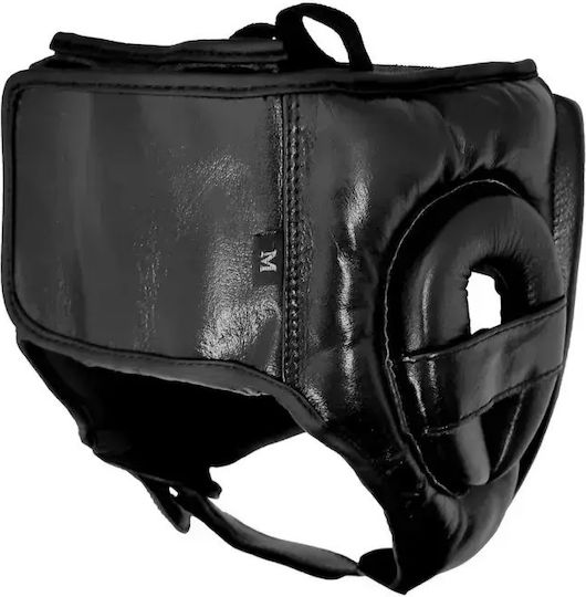 Olympus Sport 301035 M Mavro Boxhelme Erwachsene Offenes Gesicht Leder Schwarze