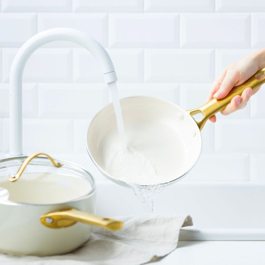Green Pan Set Vase de Gătit cu Acoperire Ceramică 3 Piese