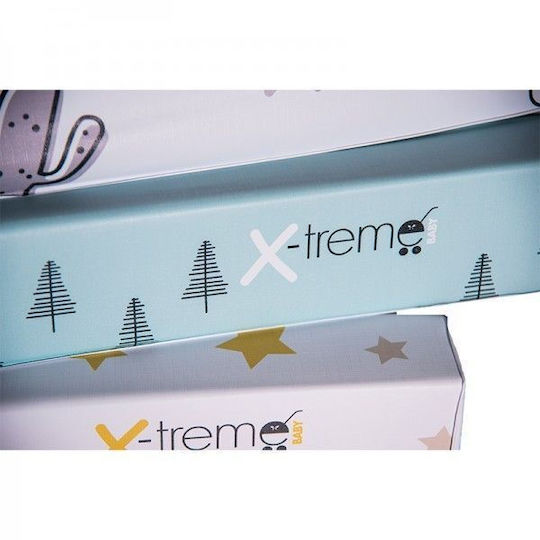 X-treme Baby Μαλακή Αλλαξιέρα Stars από Πλαστικό Grey 44x70cm