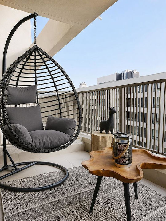 Nadin Rattan Φωλιά Rattan Μ118xΠ68xΥ110cm Γκρι Nadin Rattan Φωλιά Rattan Μ118xΠ68xΥ110cm Γκρι