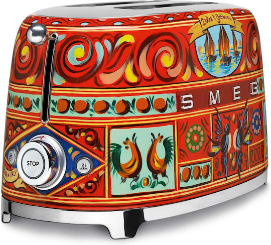 Smeg Toaster 2 Slots 950W Multicolour