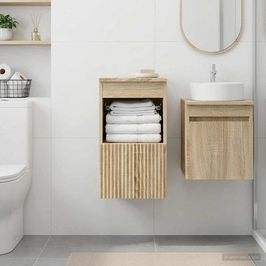 vidaXL Bathroom Cabinet 30x35x50cm Sonoma