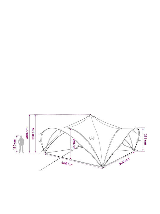 vidaXL Children's Vehicle Tent Green