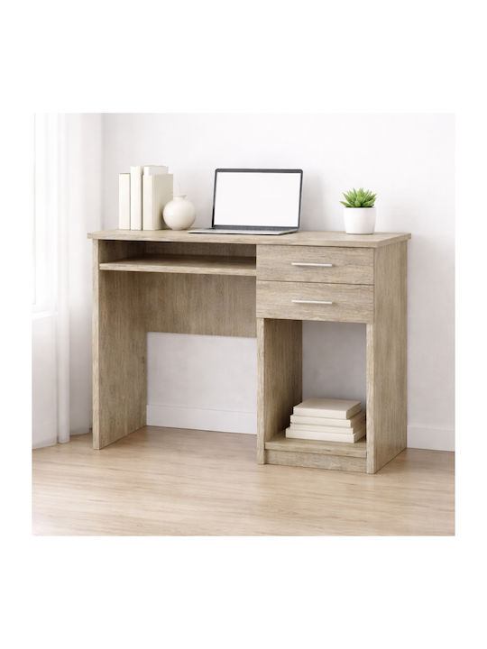 No 8 Kinderschreibtisch aus Melamin Oak 100x55x80cm