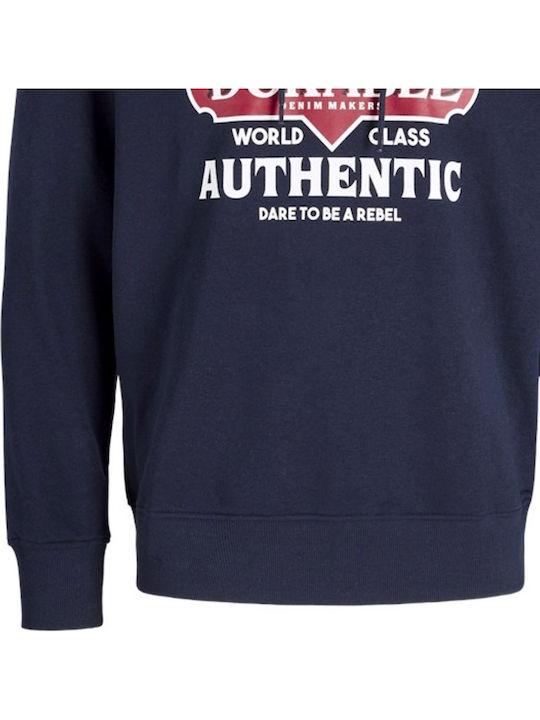 Herren Sweatshirt mit Kapuze Blau 12266364 Sky Captain