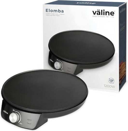 Κρεπιέρα 30cm Μαύρη 1200W