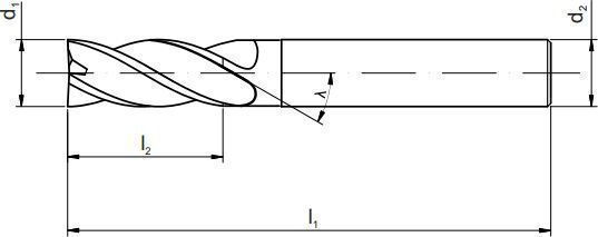 Fanar Vhm Маршрутизаторна Фреза С Шенкел Al 6 X 57mm M9-341700-0060