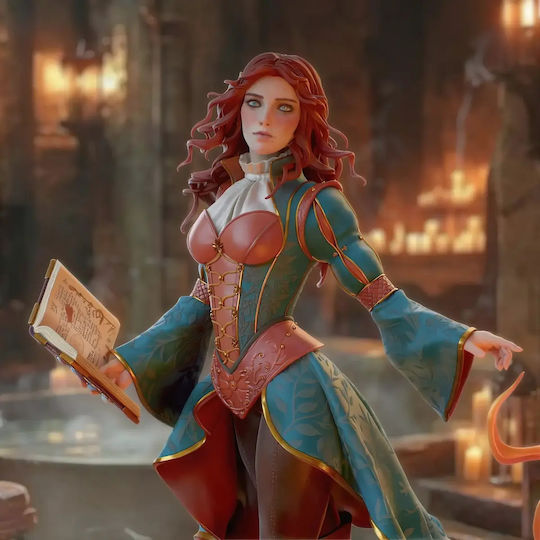 Unbemalte 3d Figur Triss Merigold Der Hexer 1 8 3d Bemalung Diy Geschenk Farben 30 Cm 1:6