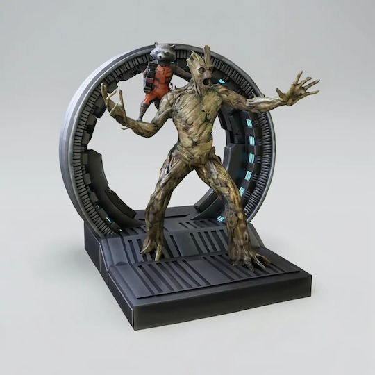 Unpainted 3D Figure Rocket Groot V3 Guardians Galaxy 3D Model Painting DIY Gift Colors 20 Cm 1:8