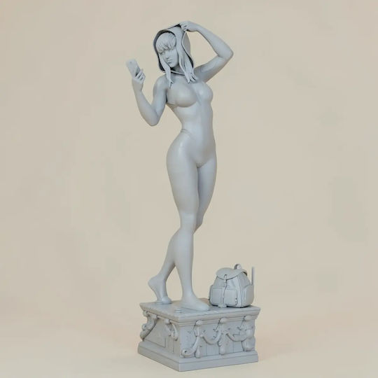 Unpainted 3D Figure Spider Gwen Smartphone 3D Printing Figurine Spiderman Painting DIY Gift Colors 15.2 Cm 1:12