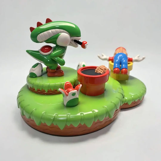 Небоядисана 3D Фигура Yoshi Alien Mashup Mario Alien 3D Боядисване DIY Подарък Цветове 30 См 1:6