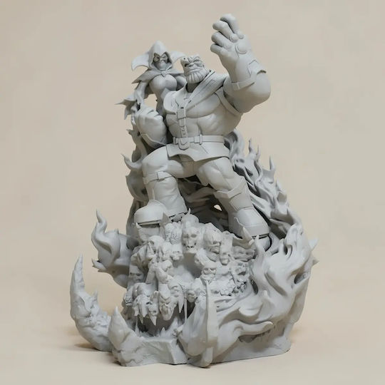 Unpainted 3D Figure Thanos Death Comics Version Ready To Paint DIY Gift Colors 20 Cm 1:8